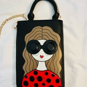 Stylish Black and Red Women's Bag